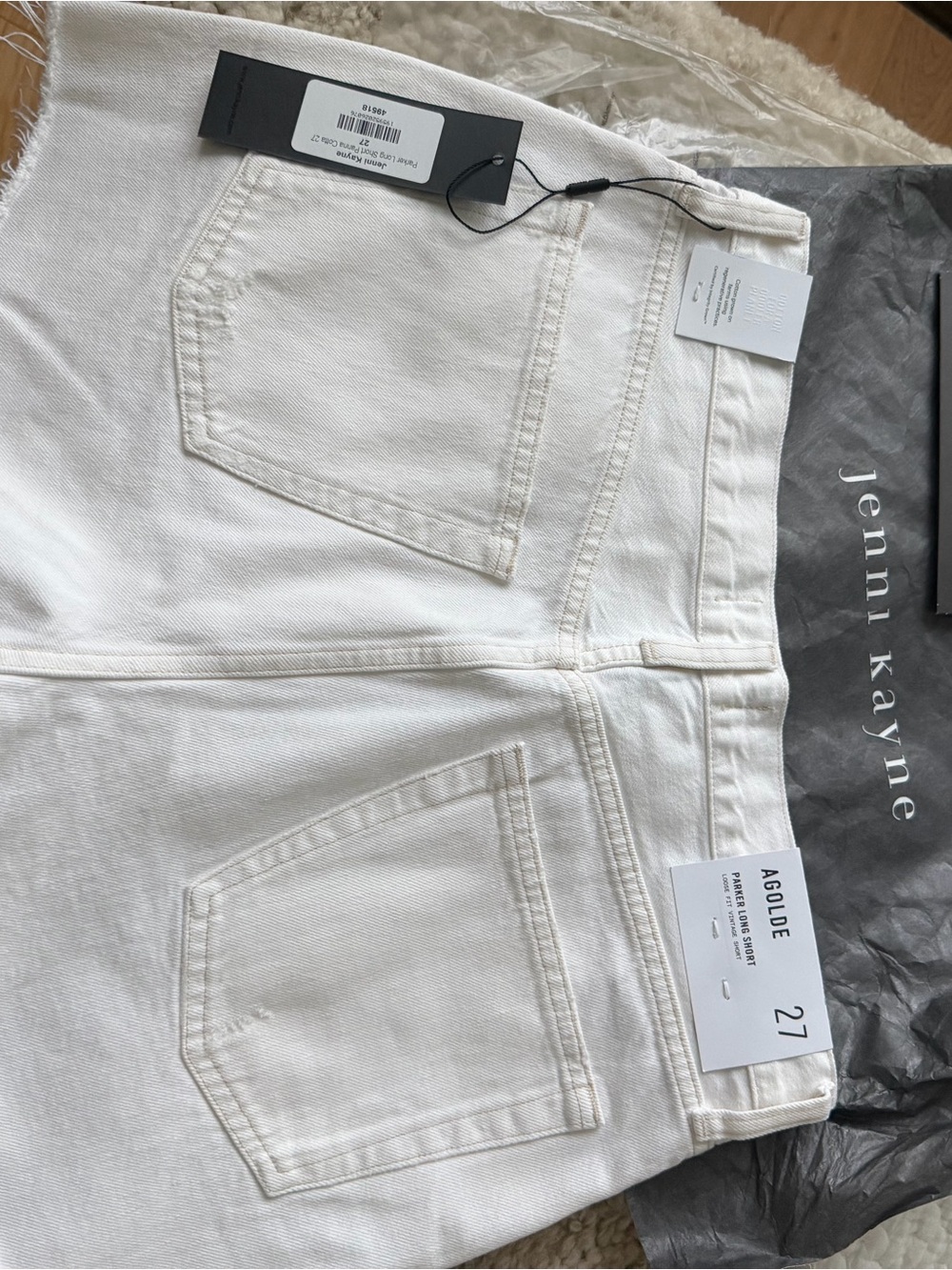 NWT Agolde Parker Long Shorts (27) - Picture 3 of 5